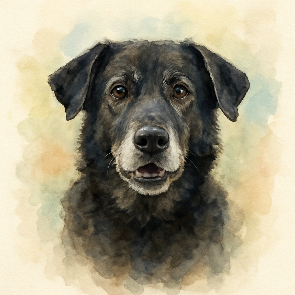 My Pet's Watercolor portrait